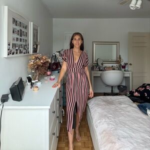 Striped Midi Dress
